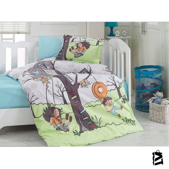 özdilek Bebek Nevresim Takımı Best Friends Yeşil - Elden Taksitle Sözleşmeli Senetli Alışveriş