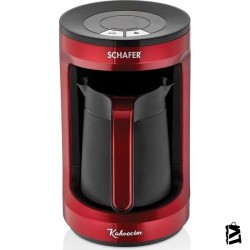 Schafer Kahvecim Otomatik Türk Kahve Makinesi - Kırmızı