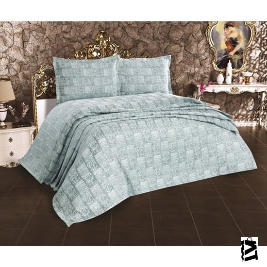 Cotton House Dora Tek Kişilik Mavi Yatak örtüsü - Elden Taksitle Sözleşmeli Senetli Alışveriş