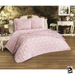 Cotton House Dora Tek Kişilik Lavanta Yatak Örtüsü