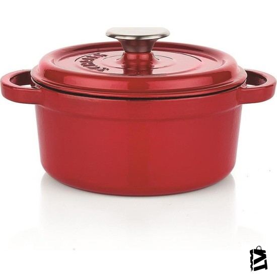 Schafer Guss Chef Demir Döküm 20 Cm Derin Tencere Kırmızı - Elden Taksitle Sözleşmeli Senetli Alışveriş