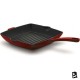 Korkmaz Casta Kırmızı Kare 30 Cm Grill Döküm Tava - Elden Taksitle Sözleşmeli Senetli Alışveriş