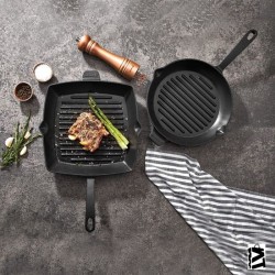 Korkmaz Casta Kare 26 cm Grill Döküm Tava