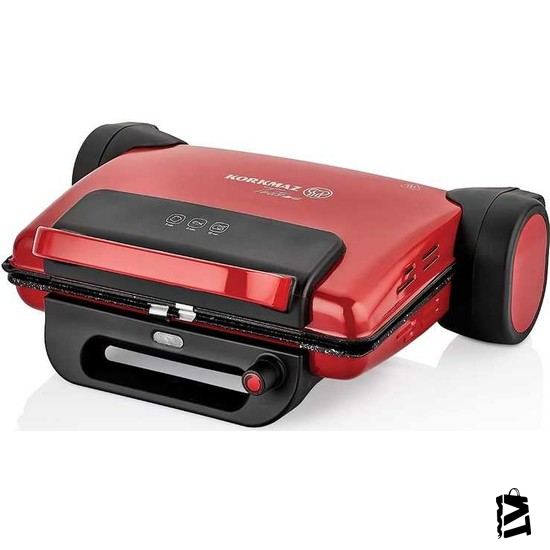 Korkmaz Tostema Kırmızı Midi Tost Makinesi - Elden Taksitle Sözleşmeli Senetli Alışveriş
