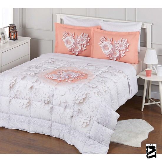 özdilek Lively Roses Tek Kişilik Uyku Seti Somon - Elden Taksitle Sözleşmeli Senetli Alışveriş