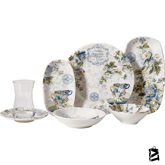 Korkmaz Doğa Collection 26 Parça Kahvaltı Takımı - Elden Taksitle Sözleşmeli Senetli Alışveriş