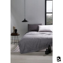 Özdilek Colormix Antrasit Gri Çift Kişilik Pike Takımı