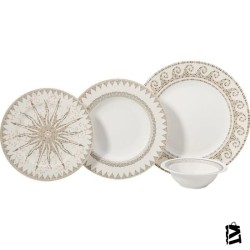 Korkmaz Vanessa Collection 24 Parça Yuvarlak Yemek Takımı