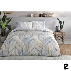 Özdilek Nevresim Takımı Kışlık Tek Kişilik Mavi Marble