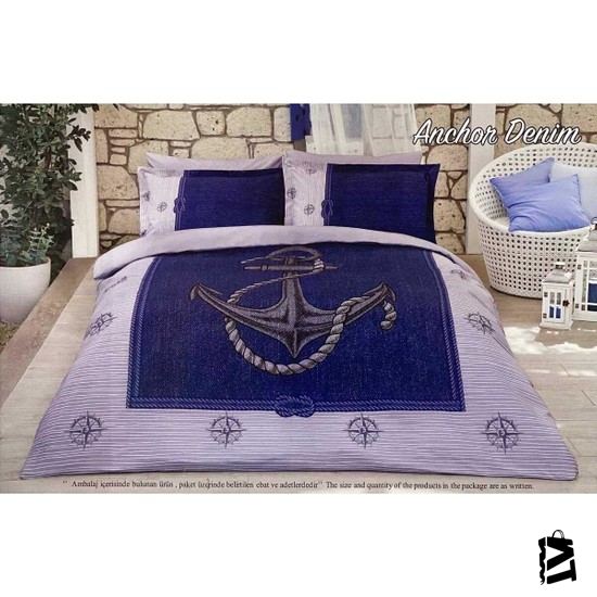 özdilek Tek Kişilik Ranforce Pike Takımı Ancor Denim Gri - Elden Taksitle Sözleşmeli Senetli Alışveriş