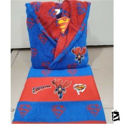 Özdilek Süperman Blue Free 11-12 Yaş Bornoz Seti