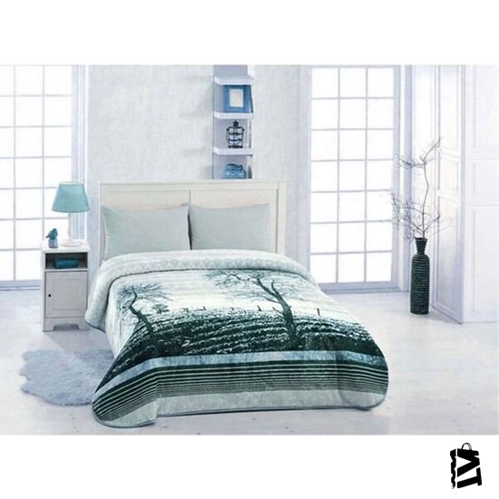 özdilek Wood Gri çift Kişilik Battaniye 200x240 Cm - Elden Taksitle Sözleşmeli Senetli Alışveriş