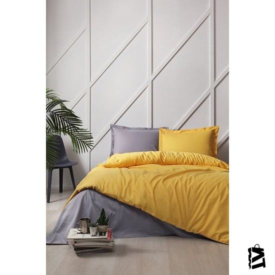 Özdilek Colormix Çift Kişilik Nevresim Takımı Gold-Antrasit