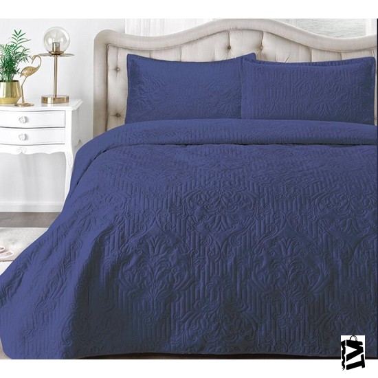 Kristal özdilek Tek Kişilik Kadife Yatak örtüsü Flair 180x230 Lacivert - Elden Taksitle Sözleşmeli Senetli Alışveriş