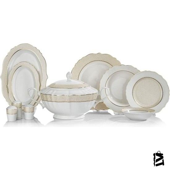 Schafer Selina Yemek Takımı-60 Prç-altın - Elden Taksitle Sözleşmeli Senetli Alışveriş