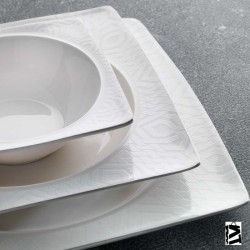 Schafer Glamor Private Yemek Takım-60 Parça-Beyaz