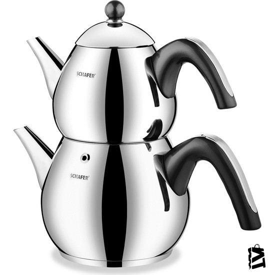Schafer Tea Chef Orta Boy Siyah çaydanlık - Elden Taksitle Sözleşmeli Senetli Alışveriş