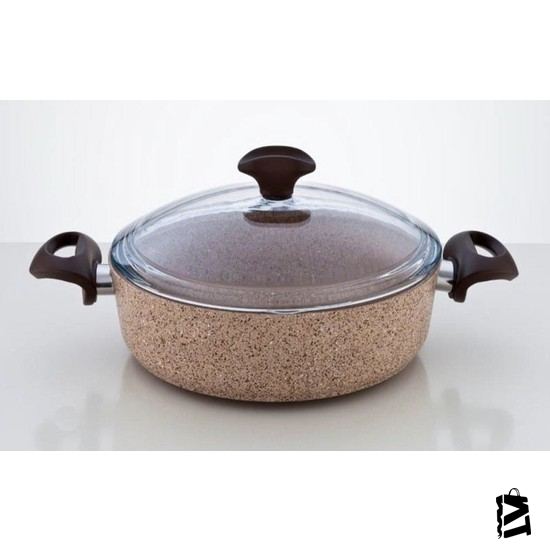 Falez Creamy Granitec 30 Cm Kısa Granit Tencere - Elden Taksitle Sözleşmeli Senetli Alışveriş