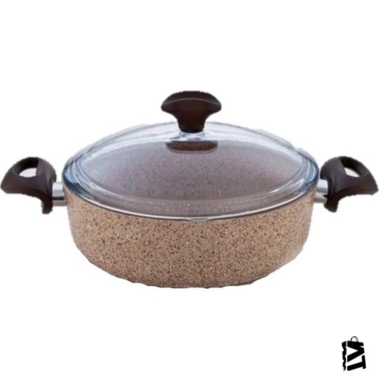 Falez Creamy Granitec 22 Cm Kısa Granit Tencere - Elden Taksitle Sözleşmeli Senetli Alışveriş