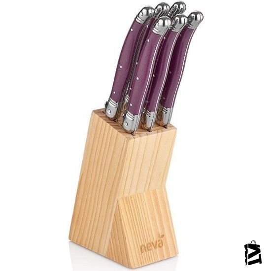Neva N2575 Sweet 6lı Mini Bıçak Seti-mor - Elden Taksitle Sözleşmeli Senetli Alışveriş