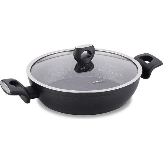 Korkmaz Nora Granit Kısa Tencere 24 X 5,8 Cm - Elden Taksitle Sözleşmeli Senetli Alışveriş