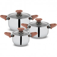 Schafer Testa Mini çelik Tencere Seti -6 Parça-gul.
