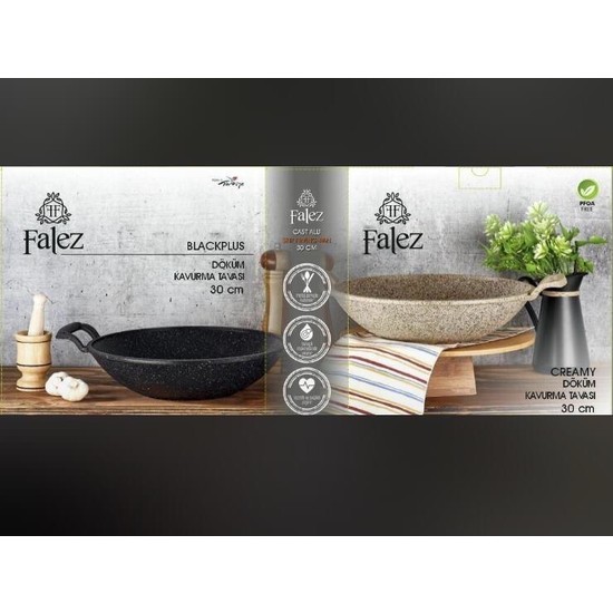 Falez Blackplus Granit 30 Cm Kavurma Tava - Elden Taksitle Sözleşmeli Senetli Alışveriş