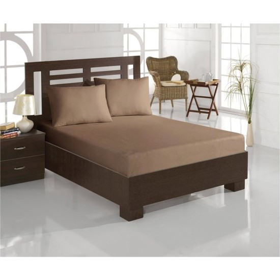Bella Home özdilek çarşaf Ranforce Yastık Kılıflı 100x200 Cm Tek Kişilik Kahverengi - Elden Taksitle Sözleşmeli Senetli Alışveriş